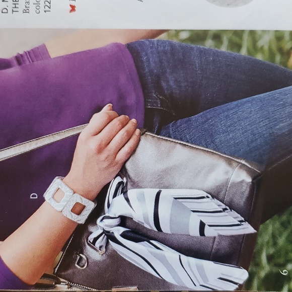 New Purse Gunmetal color zip closure Penelope Ann collection Celebrating Home - Picture 2 of 8